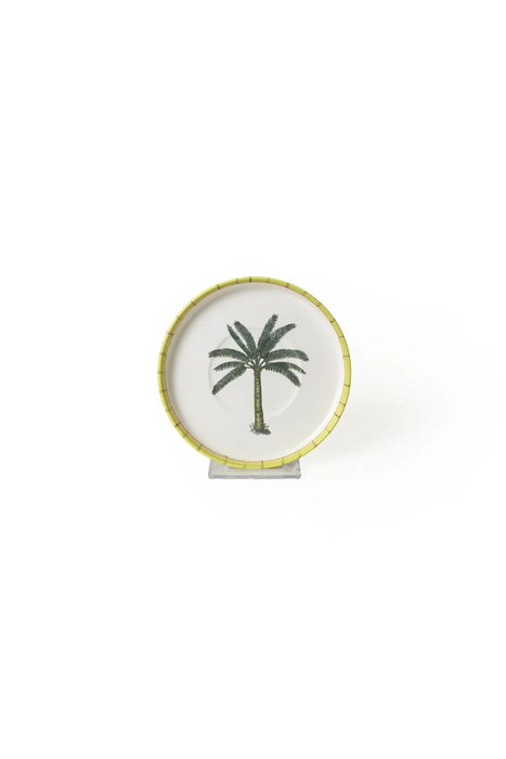 Hermia Juego de tazas de té de 12 piezas en Blanco, Verde y Amarillo